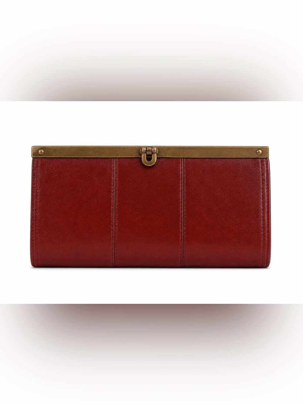 Fossil Burgundy Leather Continental Wallet Clutch - Picture 3 of 12